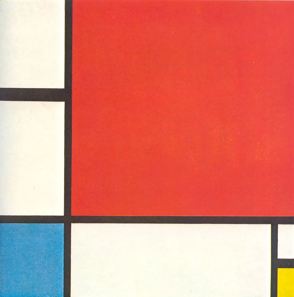 Composition with Red Blue and Yellow